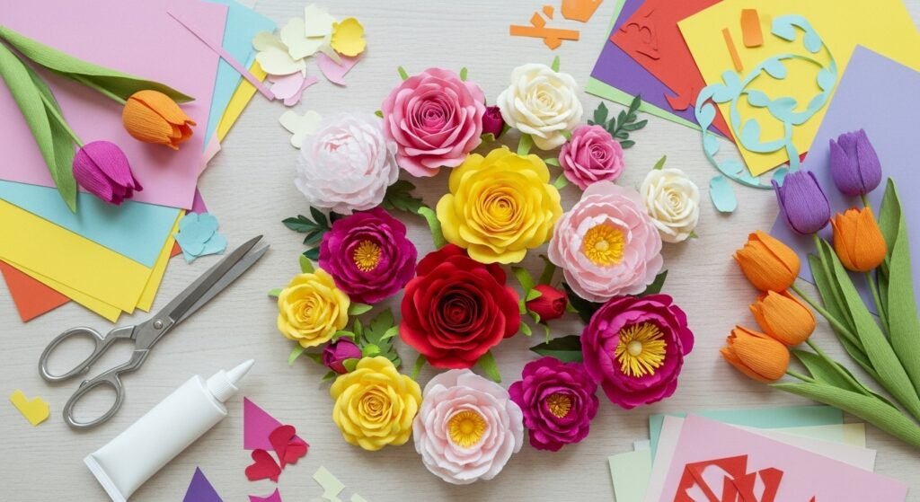 How to Craft Realistic Paper Flowers for Any Occasion