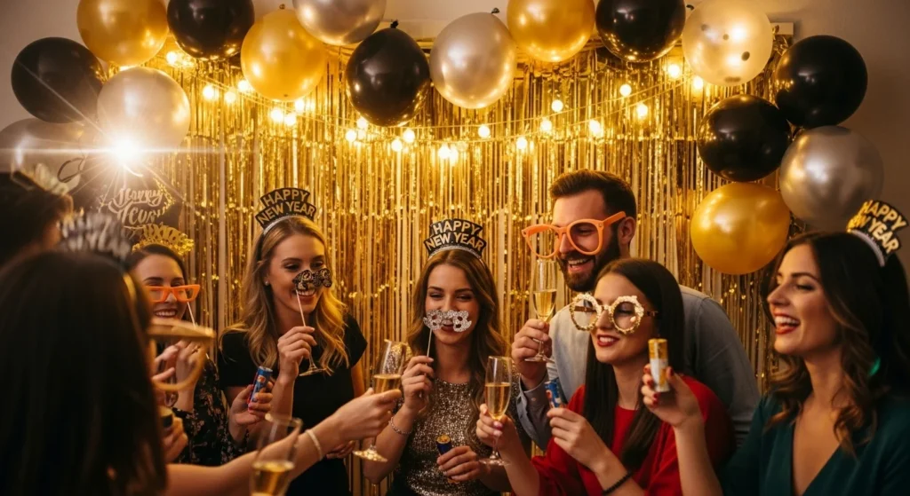 27 Epic DIY New Year Photo Booth Backdrop That Boosts Your Photos