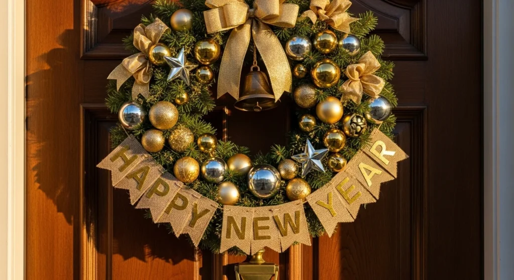 23 Gorgeous DIY New Year Wreath That Greets Guests in Style
