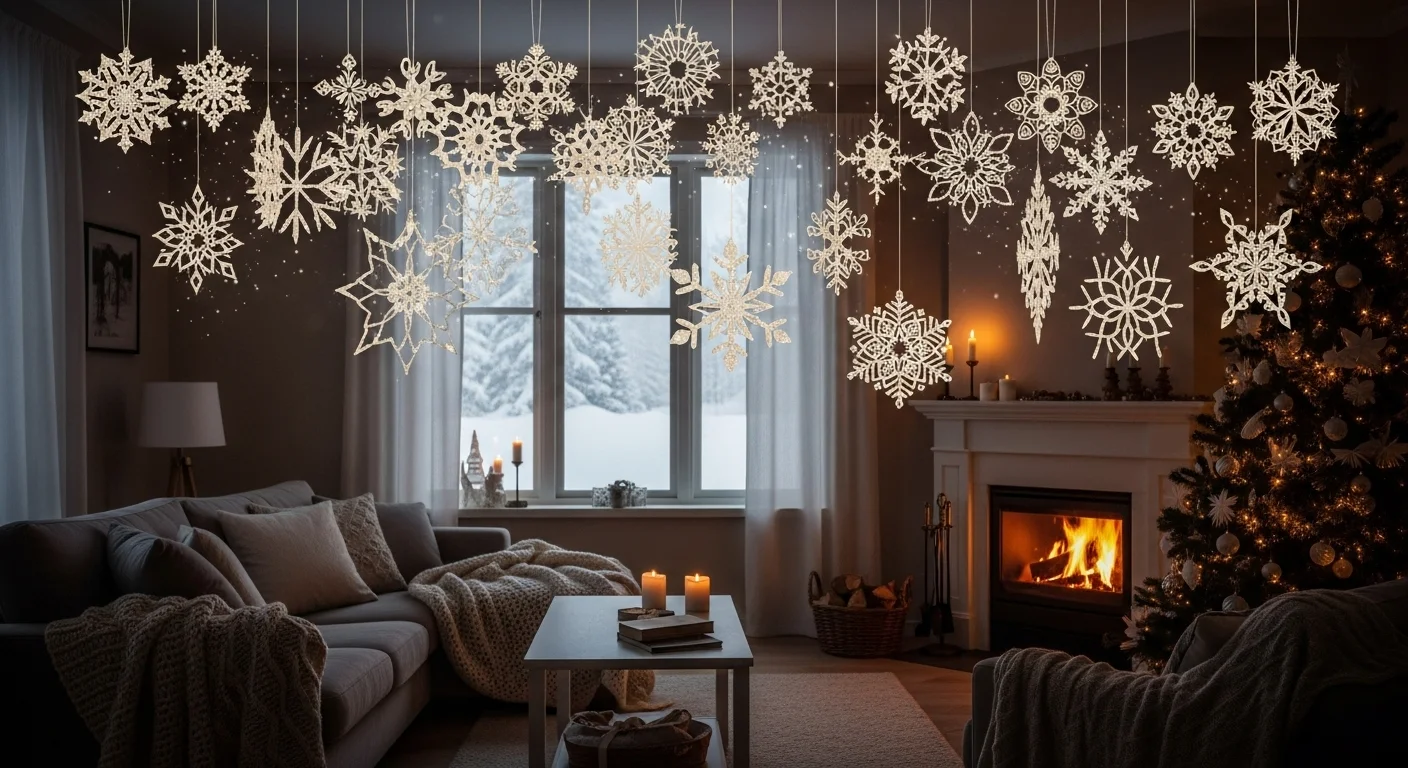 22 Creative DIY Snowflake Decorations That Dazzle Your Space ...