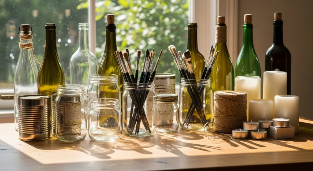 How to Craft Unique Candle Holders Using Recycled Items