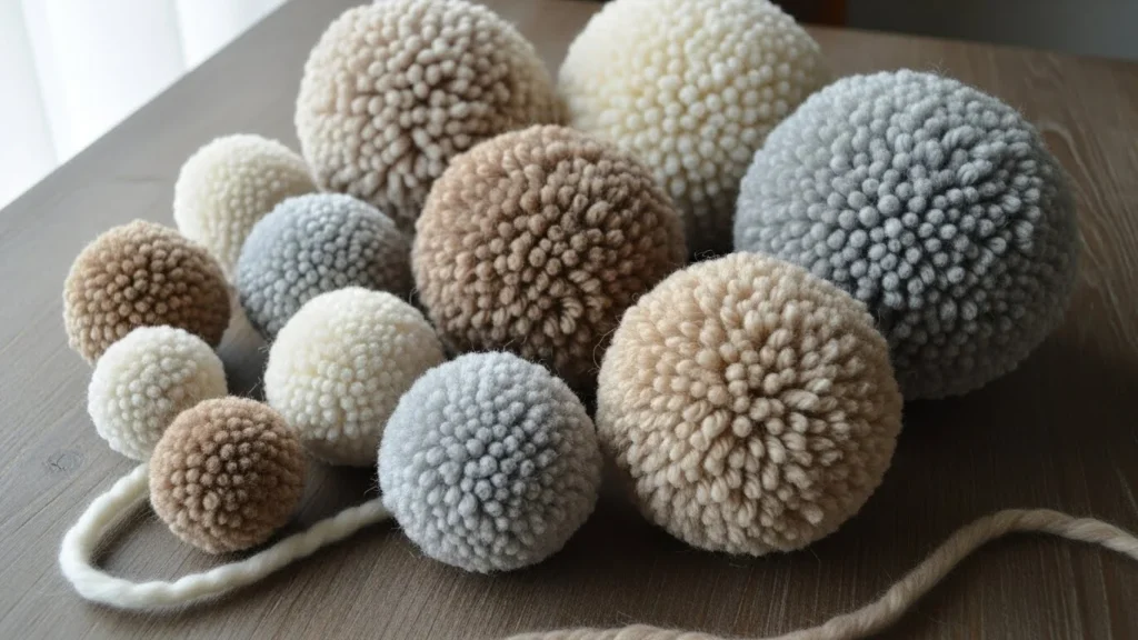 20 Cozy DIY Wool Pom-Pom Decor That Brings Soft Texture