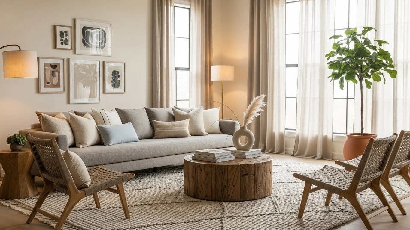 How to Decorate a Living Room Like a Designer - craftedwizard.com