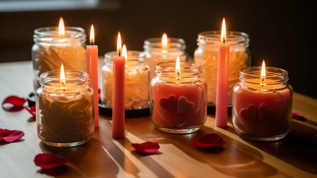 25 Romantic DIY Valentine Candles That Set the Mood