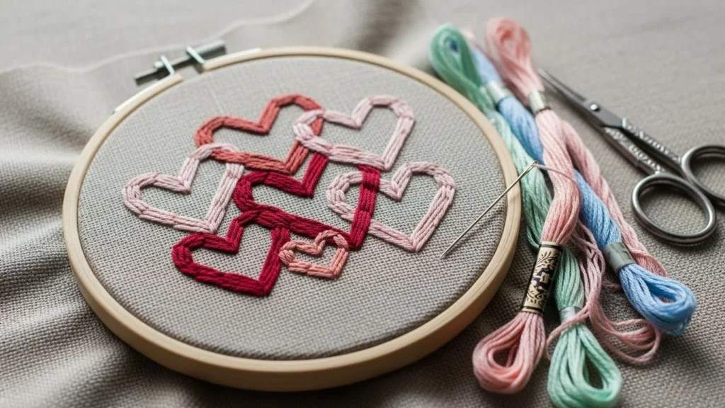 20 Sweet DIY Valentine Embroidery Patterns Beginners Can Do