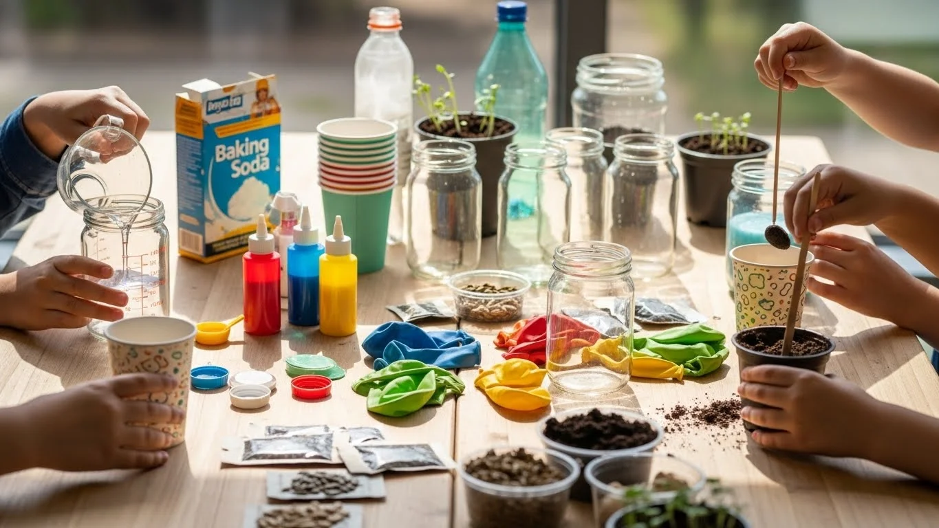 Spring Science Craft 21 Hands-On Spring Science Crafts Kids Love - craftedwizard.com