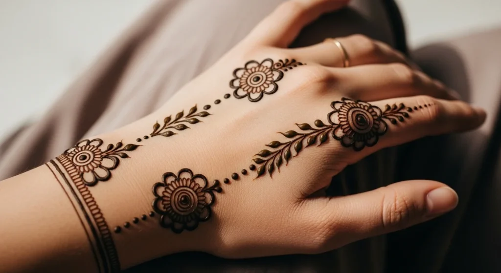 24 Beautiful Simple Back Hand Mehndi Designs That Feel Effortless