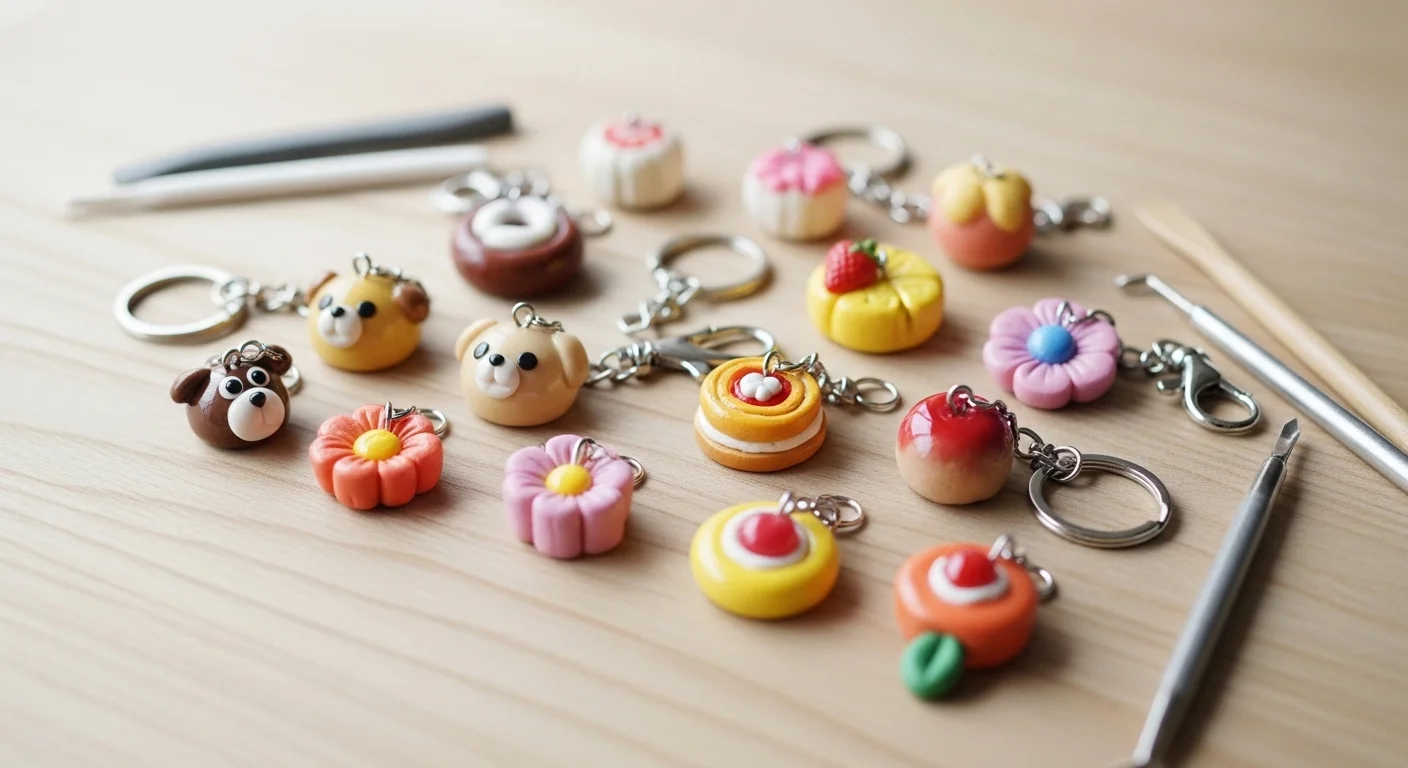 20 Clay Keychain Ideas Everyone Will Want - craftedwizard.com