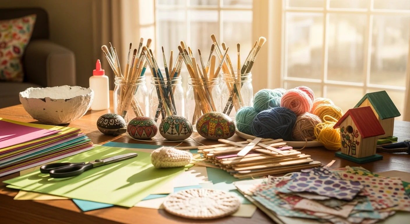 24 Easy Quick Craft Ideas for Fast DIY Fun at Home - craftedwizard.com