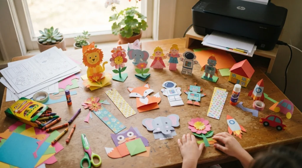 22 Easy Free Printable Crafts to Enjoy Budget-Friendly Crafting